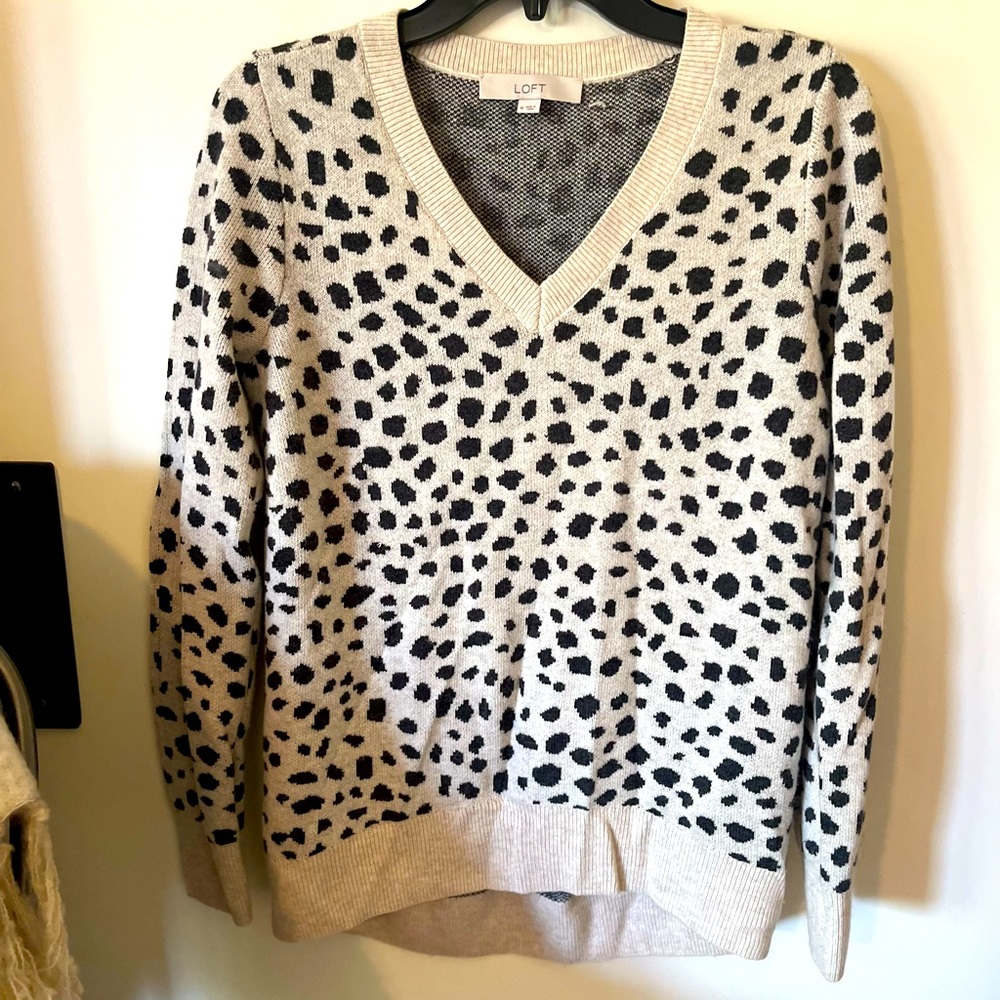 Loft Animal Print Sweater